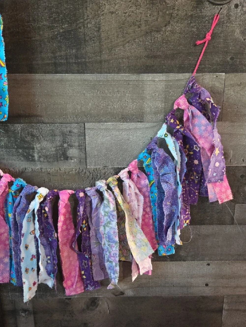 Handmade Multicolor Boho Chic Garland w/Matching Wall Hanging Approx. 56